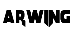 Arwing Font Image