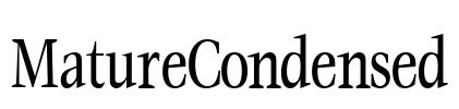 MatureCondensed