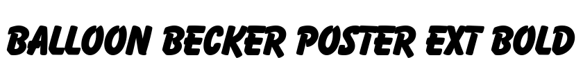 Balloon Becker Poster Ext Bold Font Image