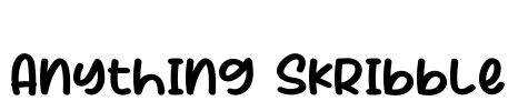 Anything Skribble Font Image