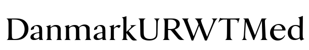 DanmarkURWTMed Font Image
