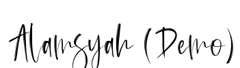 Alamsyah (Demo) Font Image