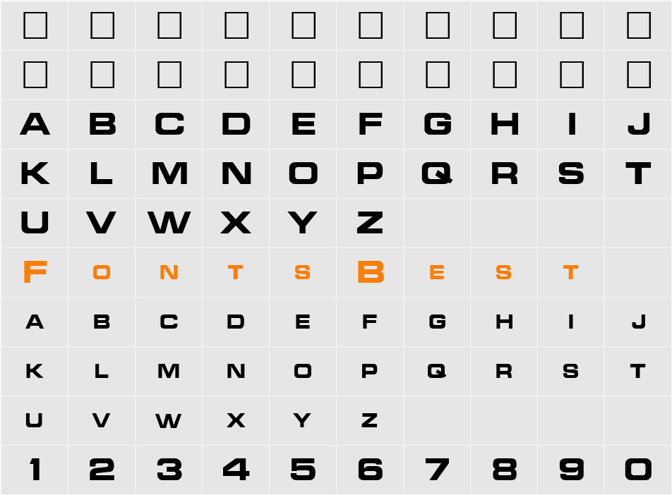 NCC1701A Character Map