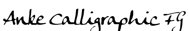 Anke Calligraphic FG Font Image