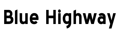 Blue Highway Font Image