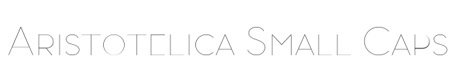Aristotelica Small Caps