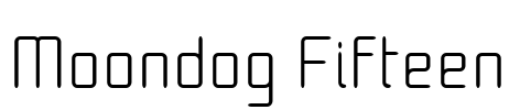 Moondog Fifteen Font Image
