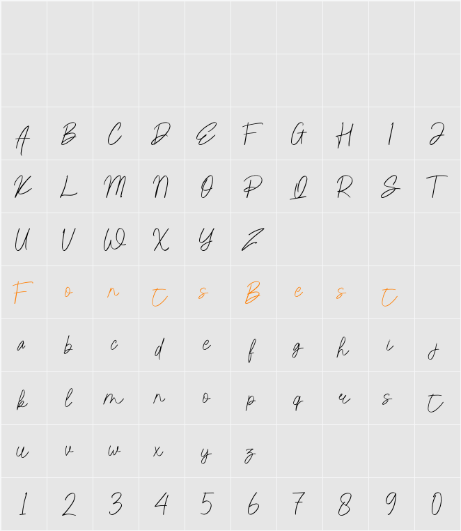 Alcantara Road Demo Character Map