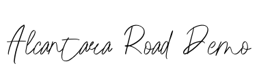 Alcantara Road Demo Font Image