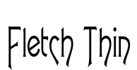 Fletch Thin Font Image