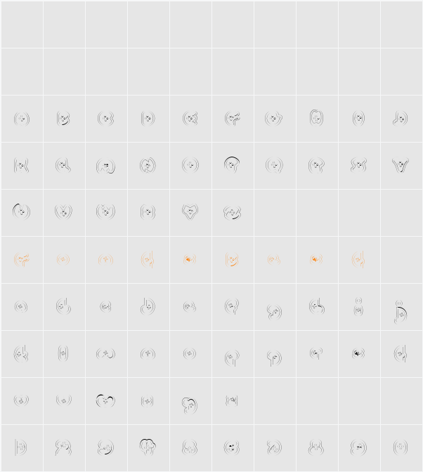 BettyHomemaker Character Map