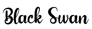 Black Swan Font Image