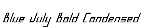 Blue July Bold Condensed