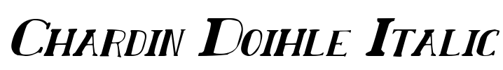 Chardin Doihle Italic