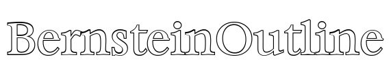 BernsteinOutline Font Image