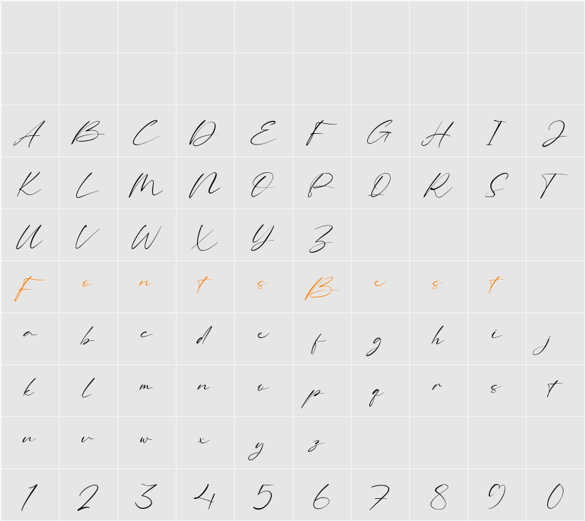 Blindlight Character Map