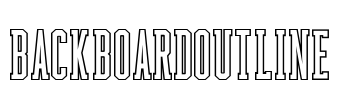 BackboardOutline Font Image