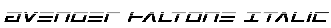 Avenger Haltone Italic