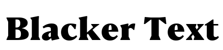 Blacker Text Font Image