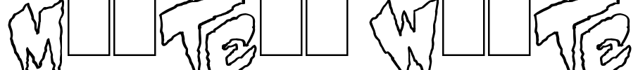 Mystery White Font Image
