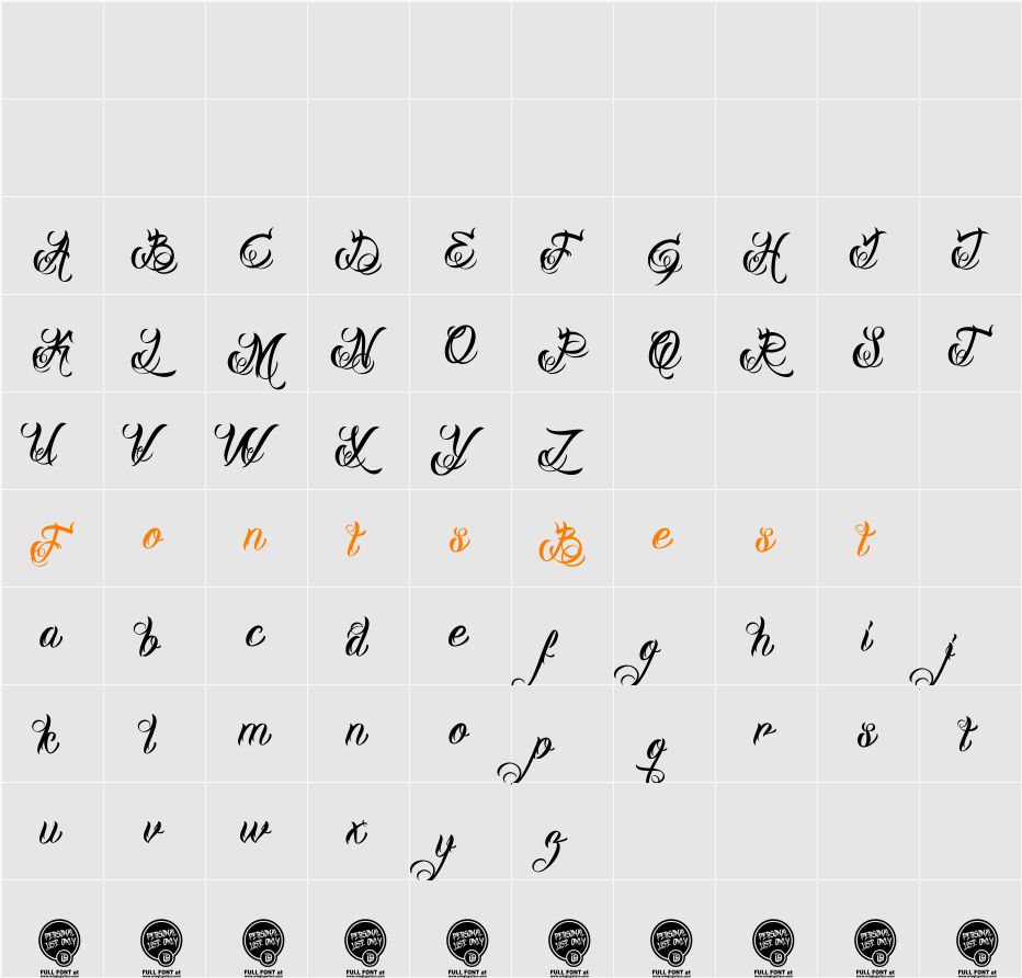 DHF Milestone Script Demo Character Map