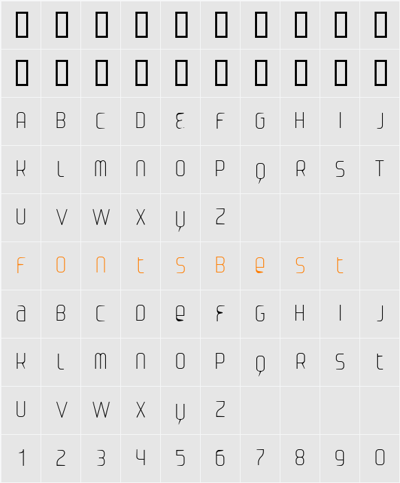Danthin Character Map