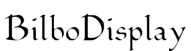 BilboDisplay Font Image