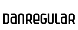 Danregular Font Image