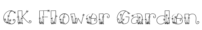 CK Flower Garden Font Image