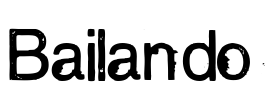 Bailando Font Image