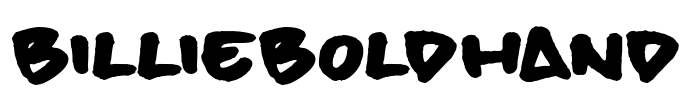 billieBoldHand Font Image