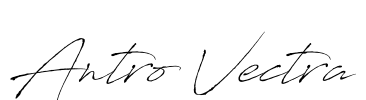 Antro Vectra Font Image