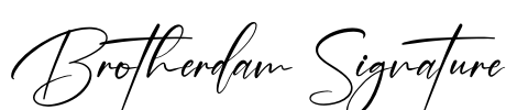 Brotherdam Signature Font Image