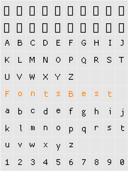 basis33 Character Map