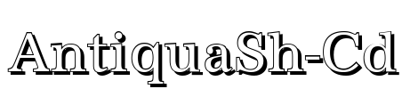 AntiquaSh-Cd Font Image