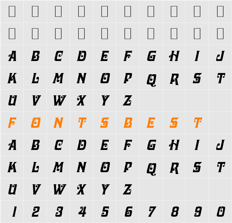 Davis Character Map
