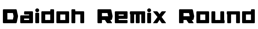 Daidoh Remix Round Font Image
