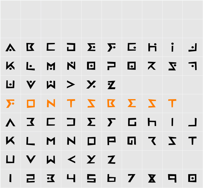 Iron Cobra Rough Character Map