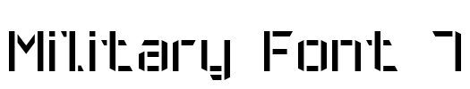 Military Font 7