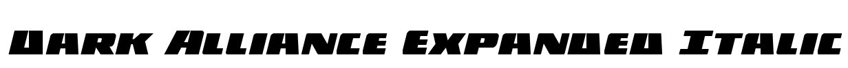 Dark Alliance Expanded Italic