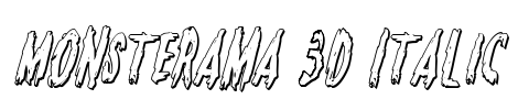 Monsterama 3D Italic