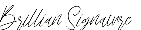 Brillian Signature Font Image