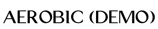 Aerobic (Demo) Font Image