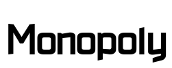 Monopoly Font Image