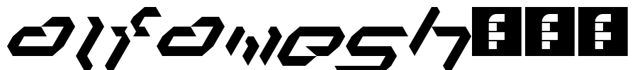 alfamesh001 Font Image