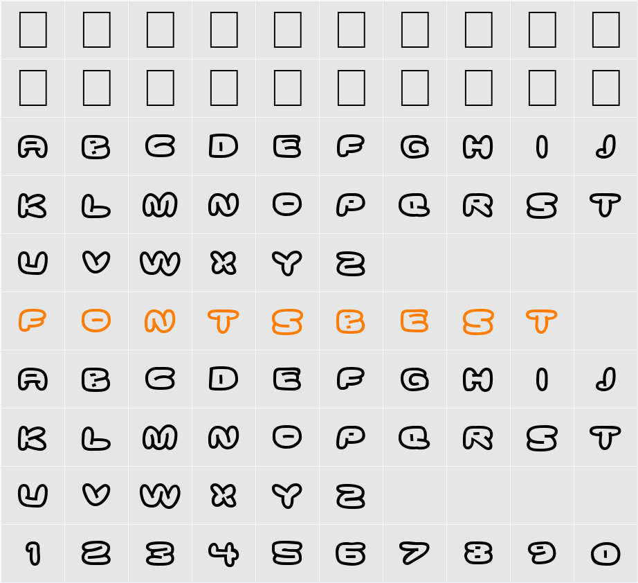 DS Down Cyr Character Map