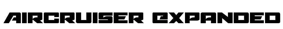 Aircruiser Expanded Font Image