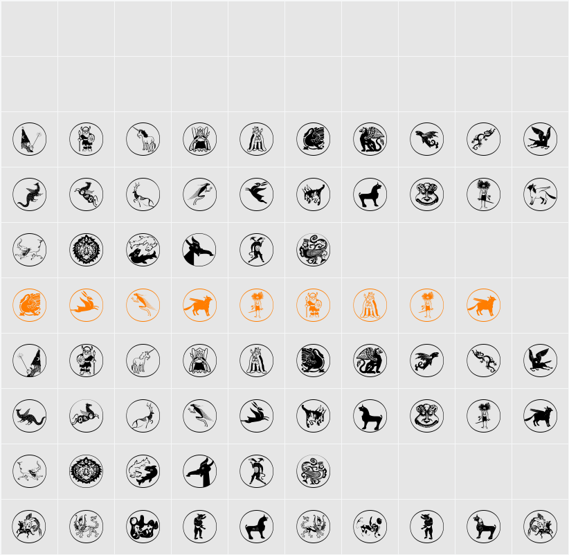 MythologicalDisks Character Map