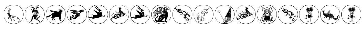 MythologicalDisks Font Image