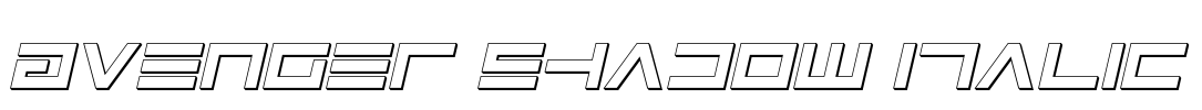 Avenger Shadow Italic